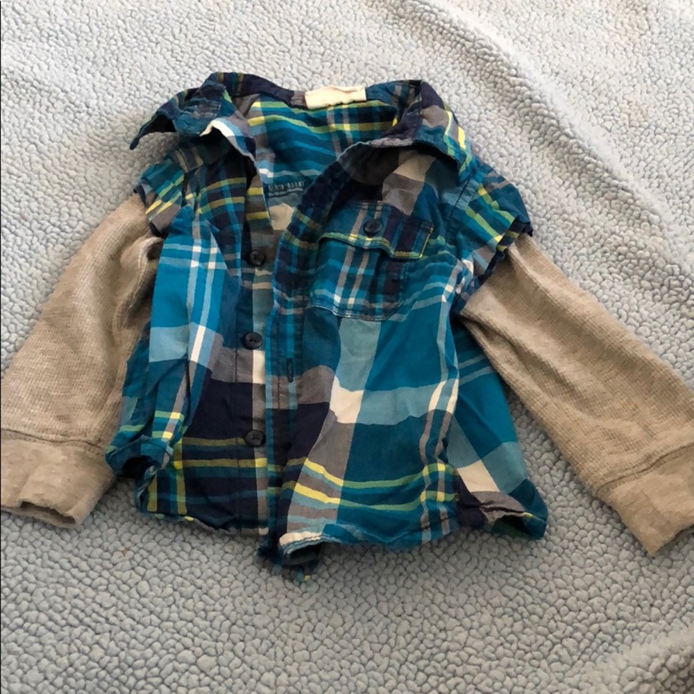12-18 month crazy 8 button up